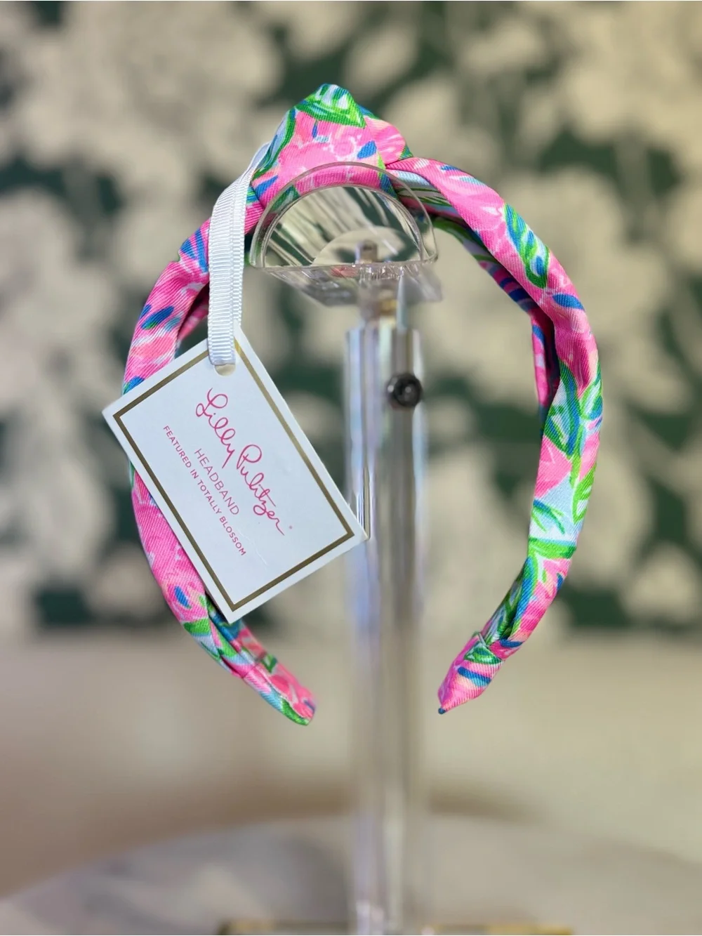 Lilly Pulitzer Pink Floral Twisted Headband NWT